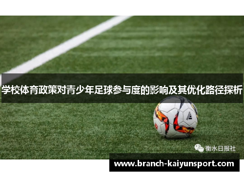 学校体育政策对青少年足球参与度的影响及其优化路径探析
